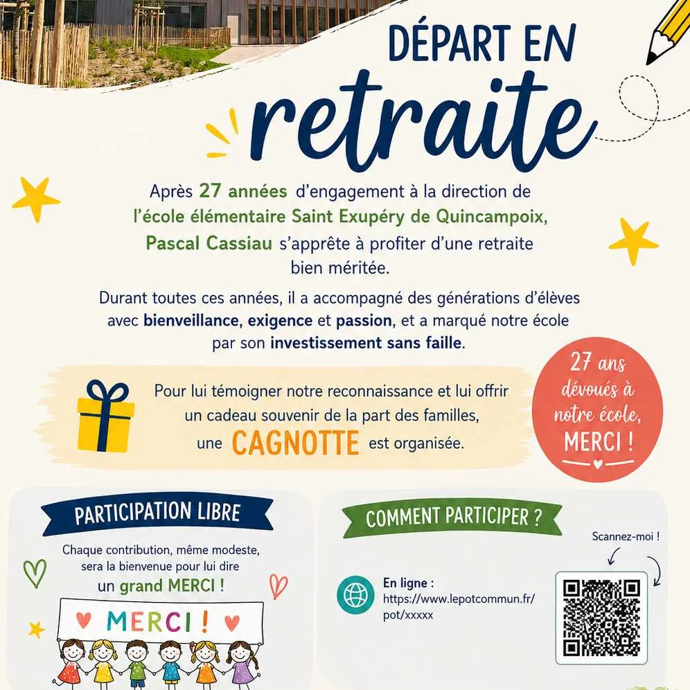 cagnotte pot de départ