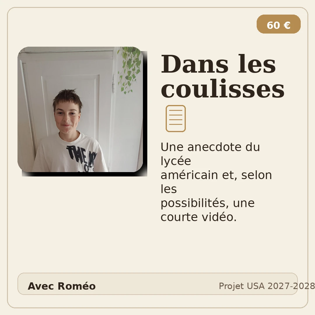 Dans les coulisses