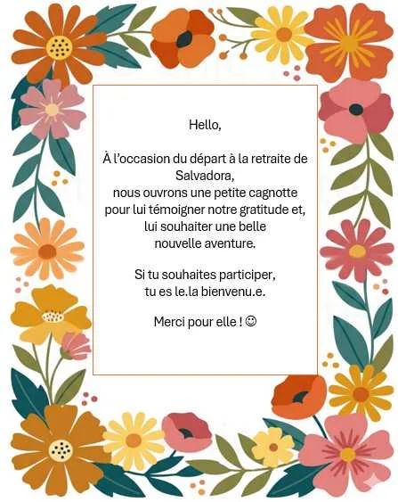 cagnotte pot de départ
