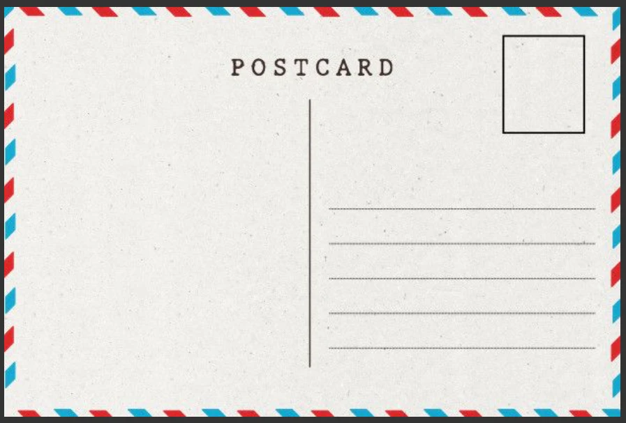 Carte postale personnalitsé