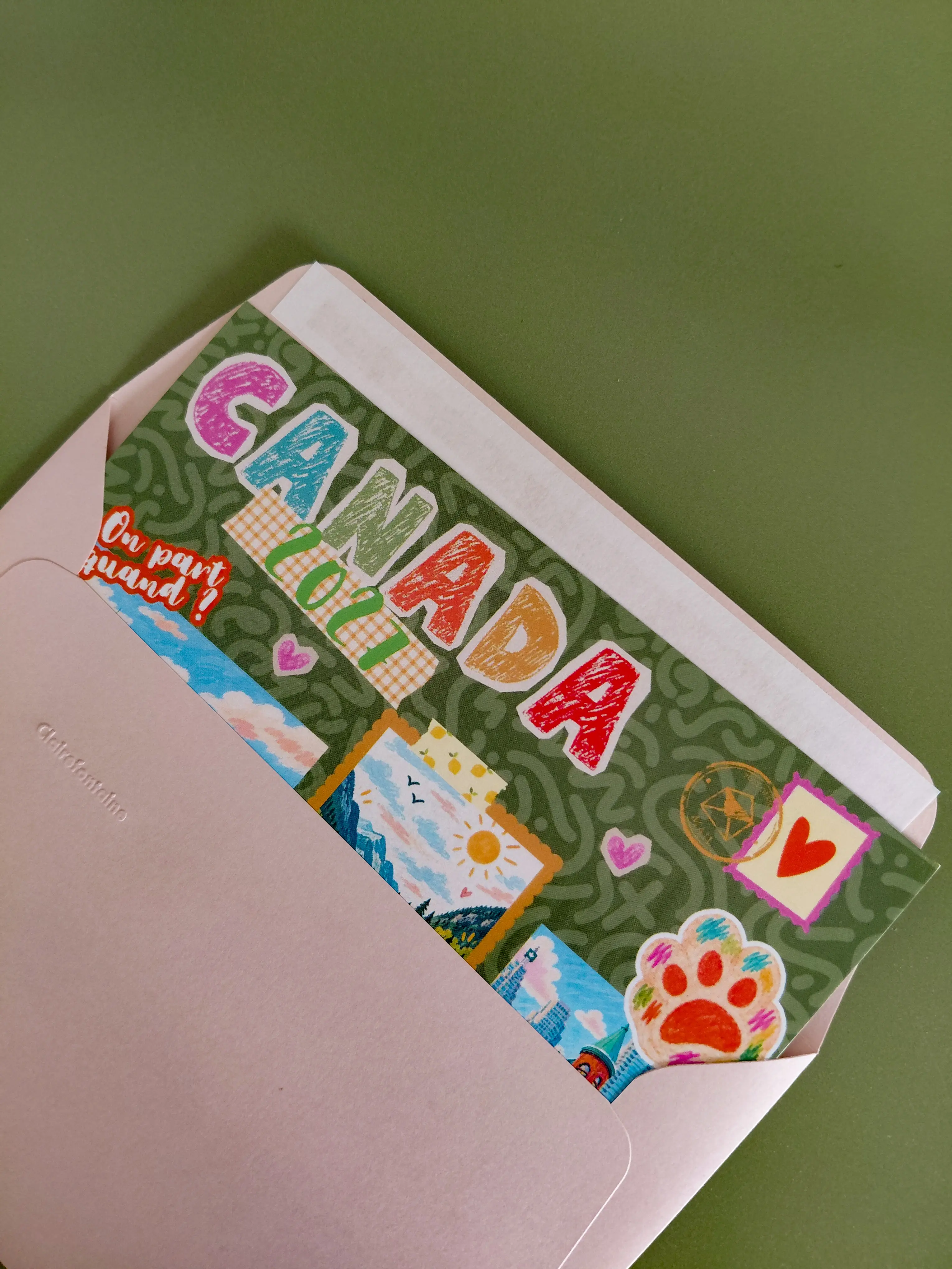 La carte de remerciement