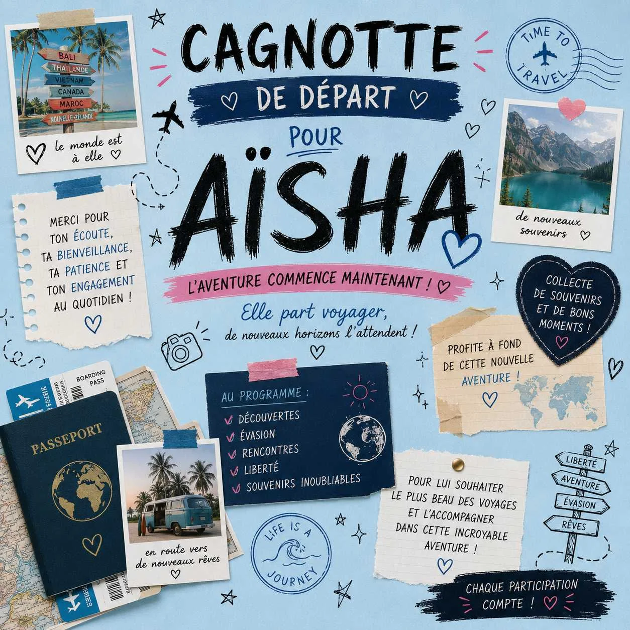 cagnotte pot de départ