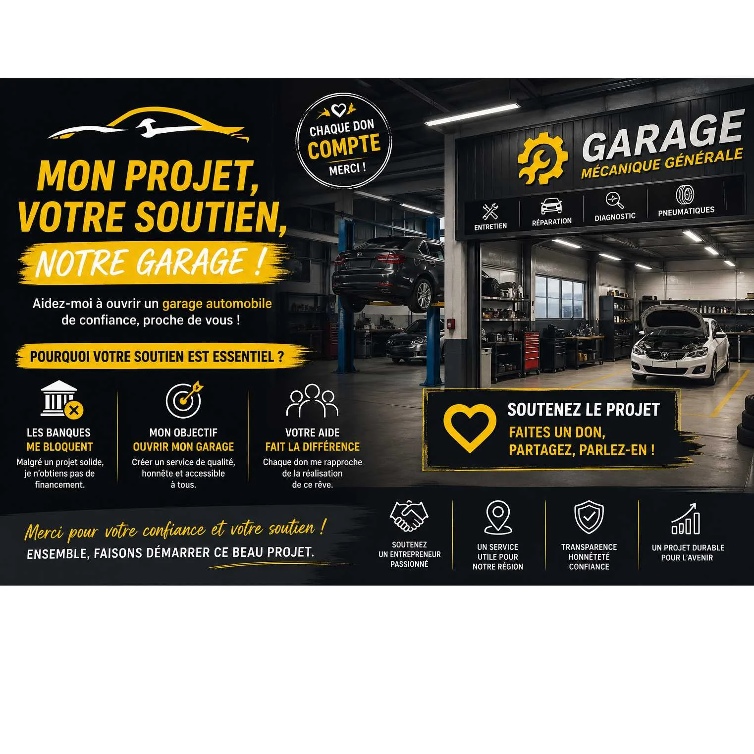 cagnotte artisanat / commerce