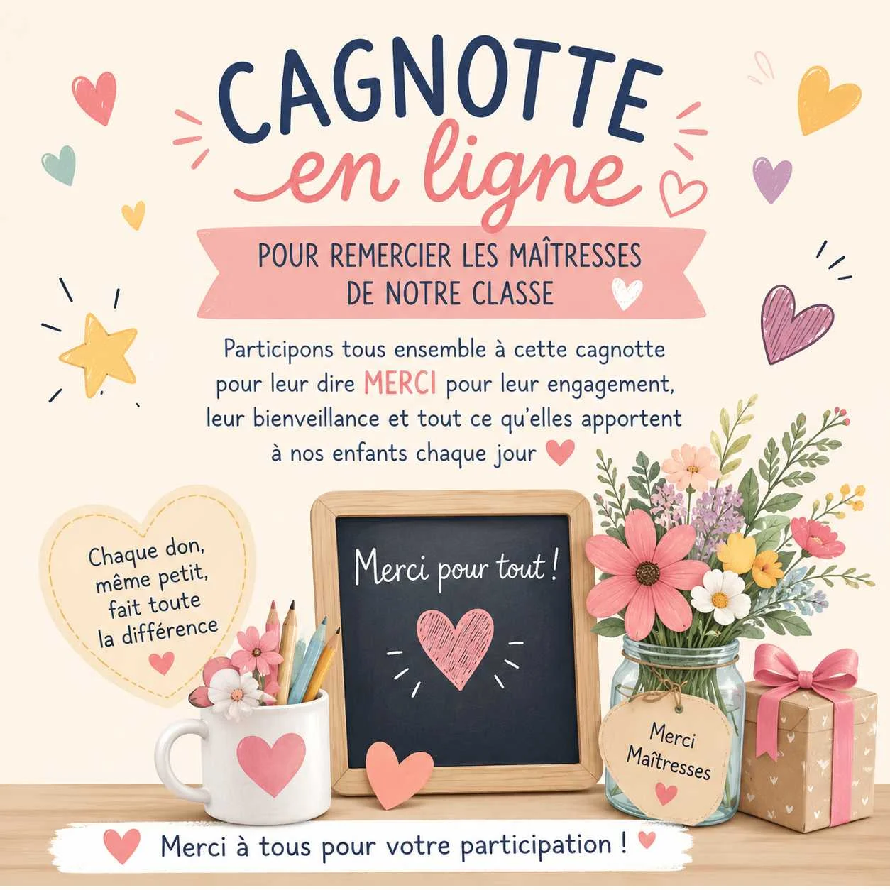 cagnotte pot de départ