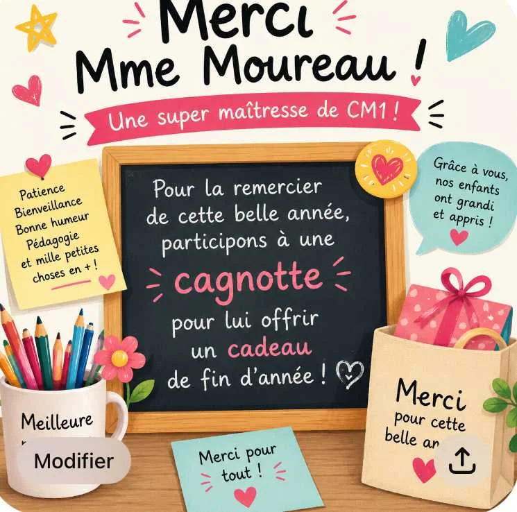 cagnotte pot de départ