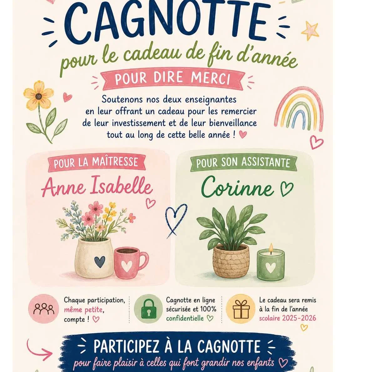 cagnotte pot de départ