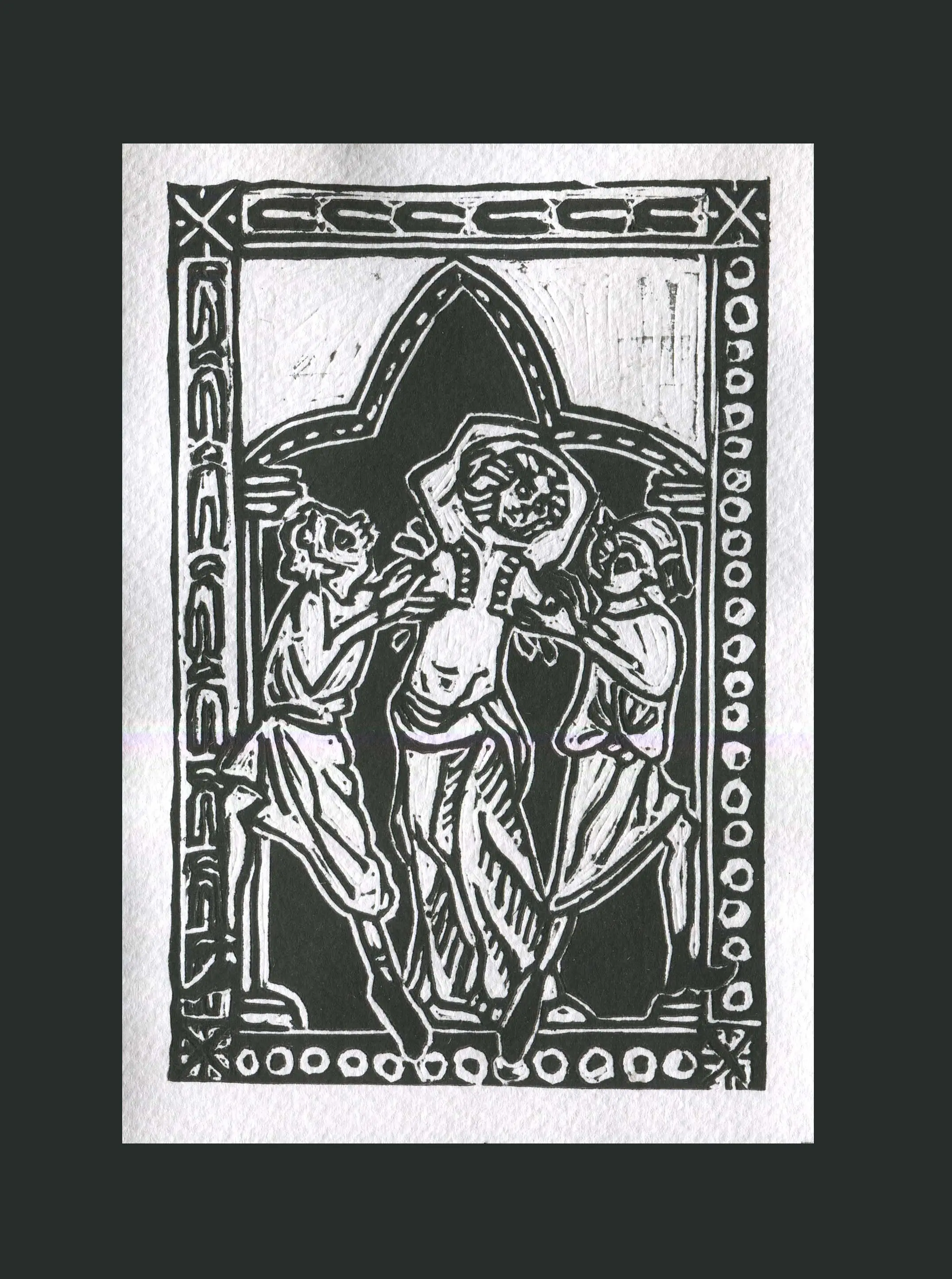 Linogravure "Brüste"