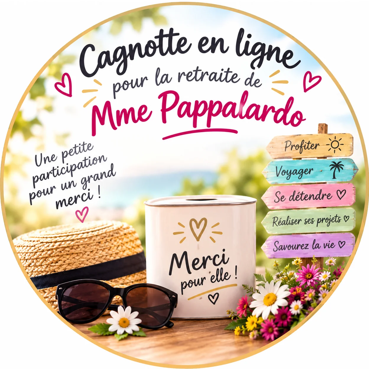 cagnotte pot de départ