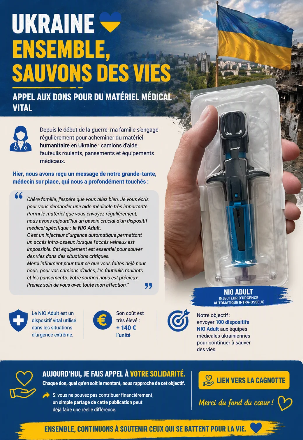 cagnotte humanitaire