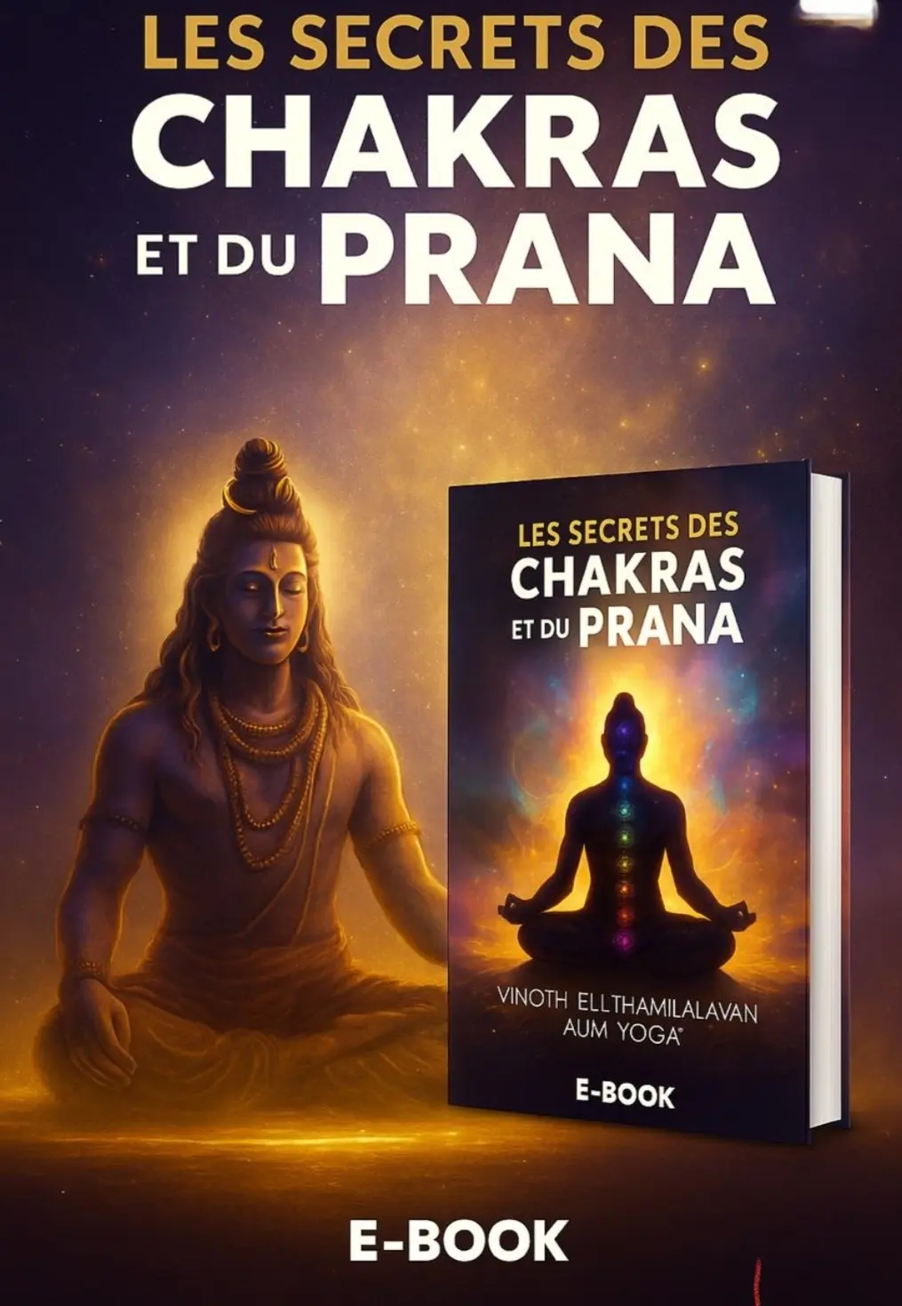 70% de reduction sur le E-book "les secrets des Chakras et du Prana