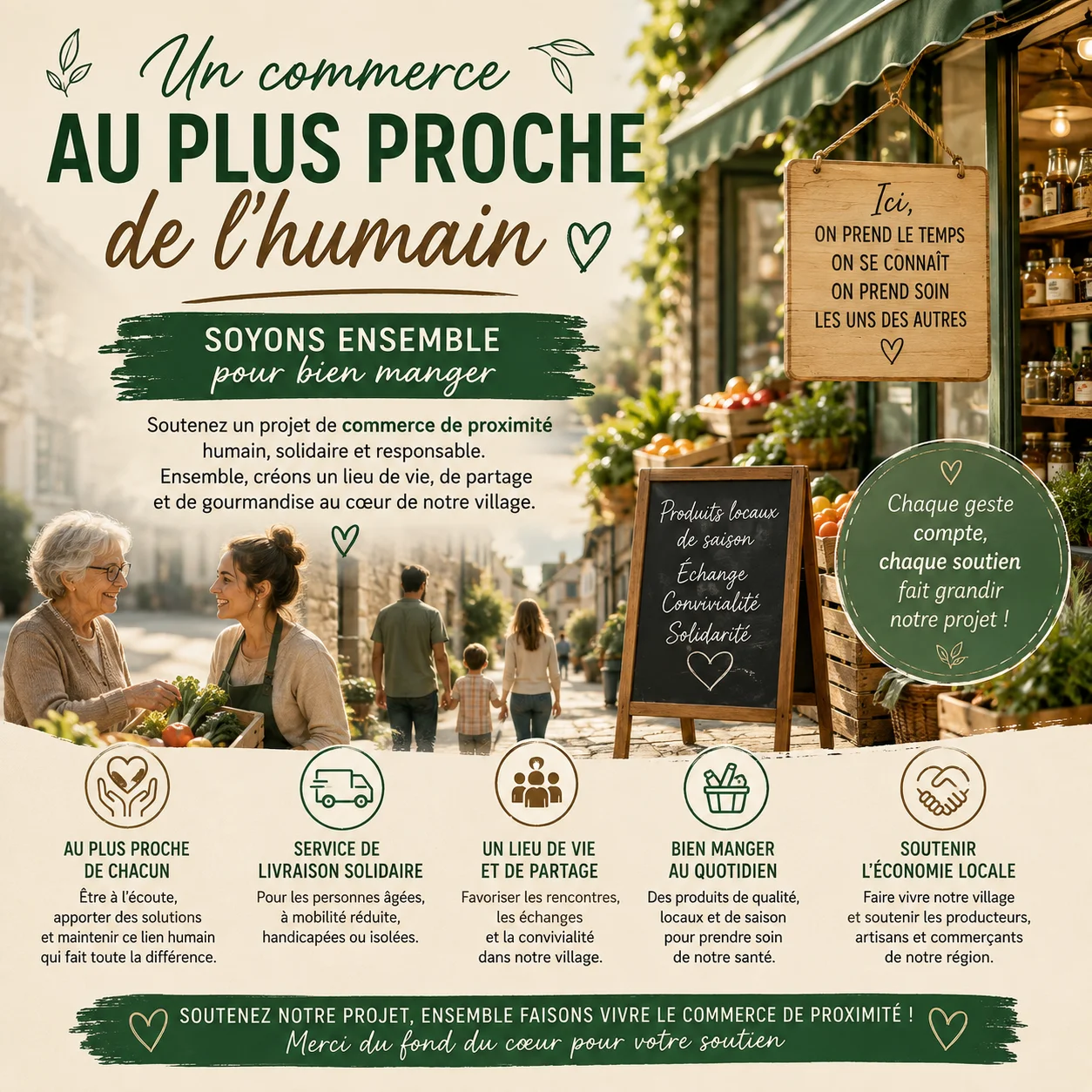 cagnotte artisanat / commerce