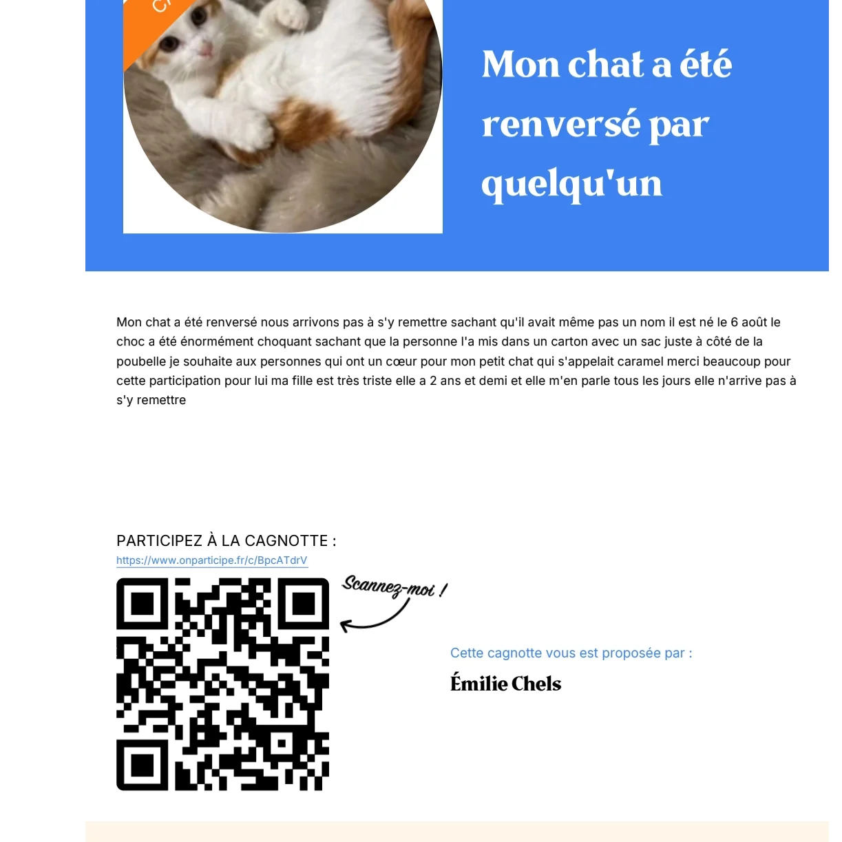 cagnotte pot de départ