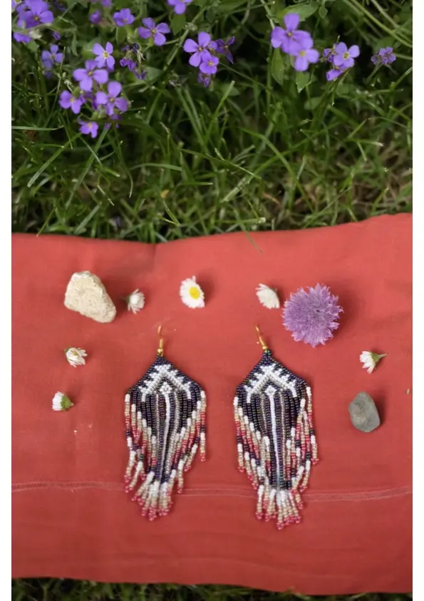 Boucles d'oreilles "Cascadas de Sibundoy - Violette