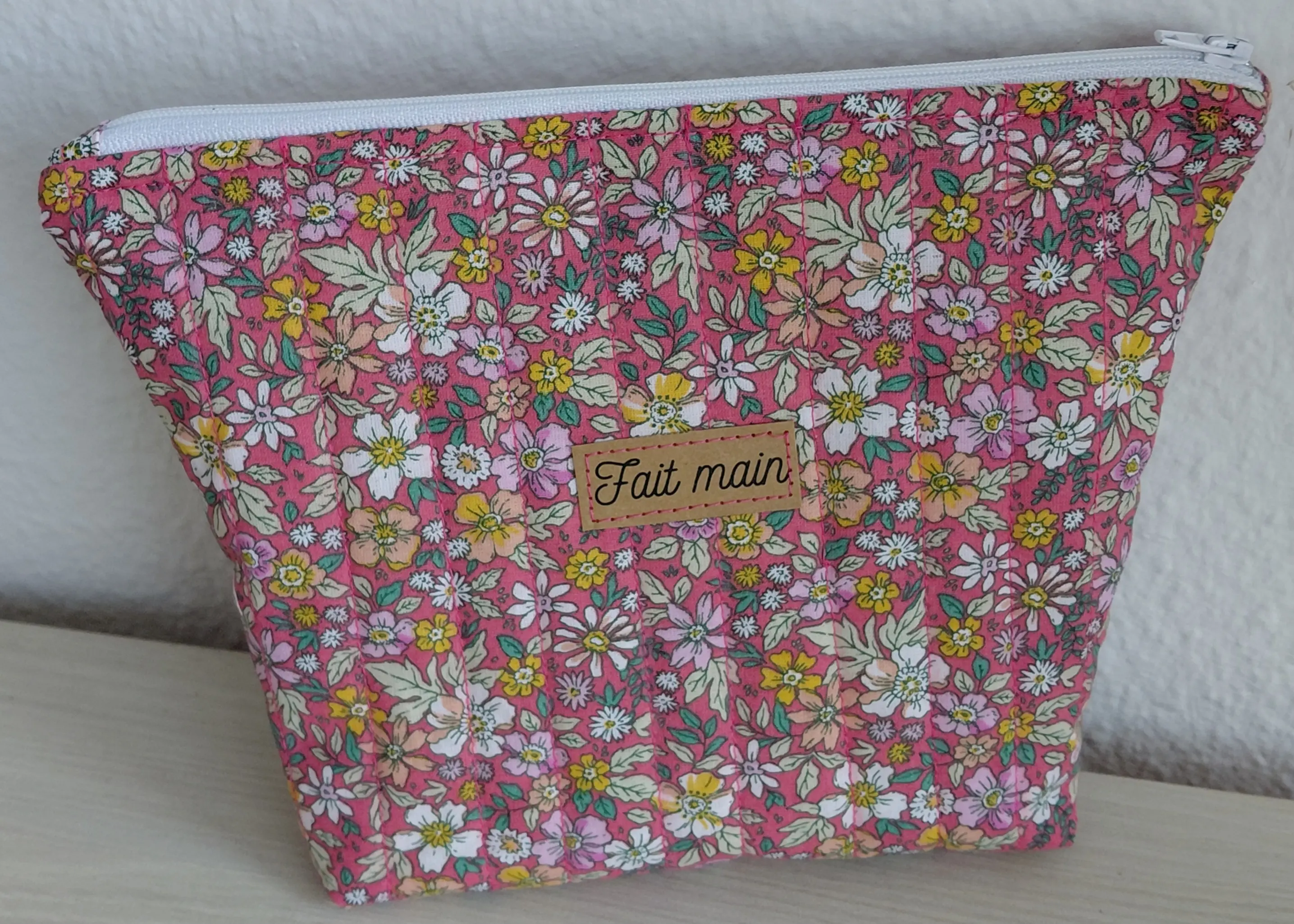 Pochette zippée matelassée