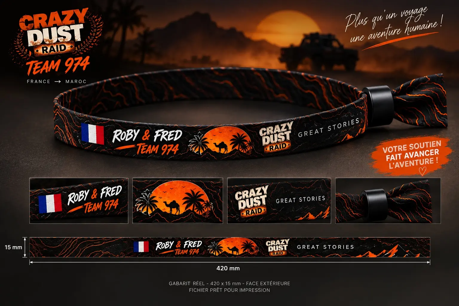 BRACELET DE NOTRE TEAM 974