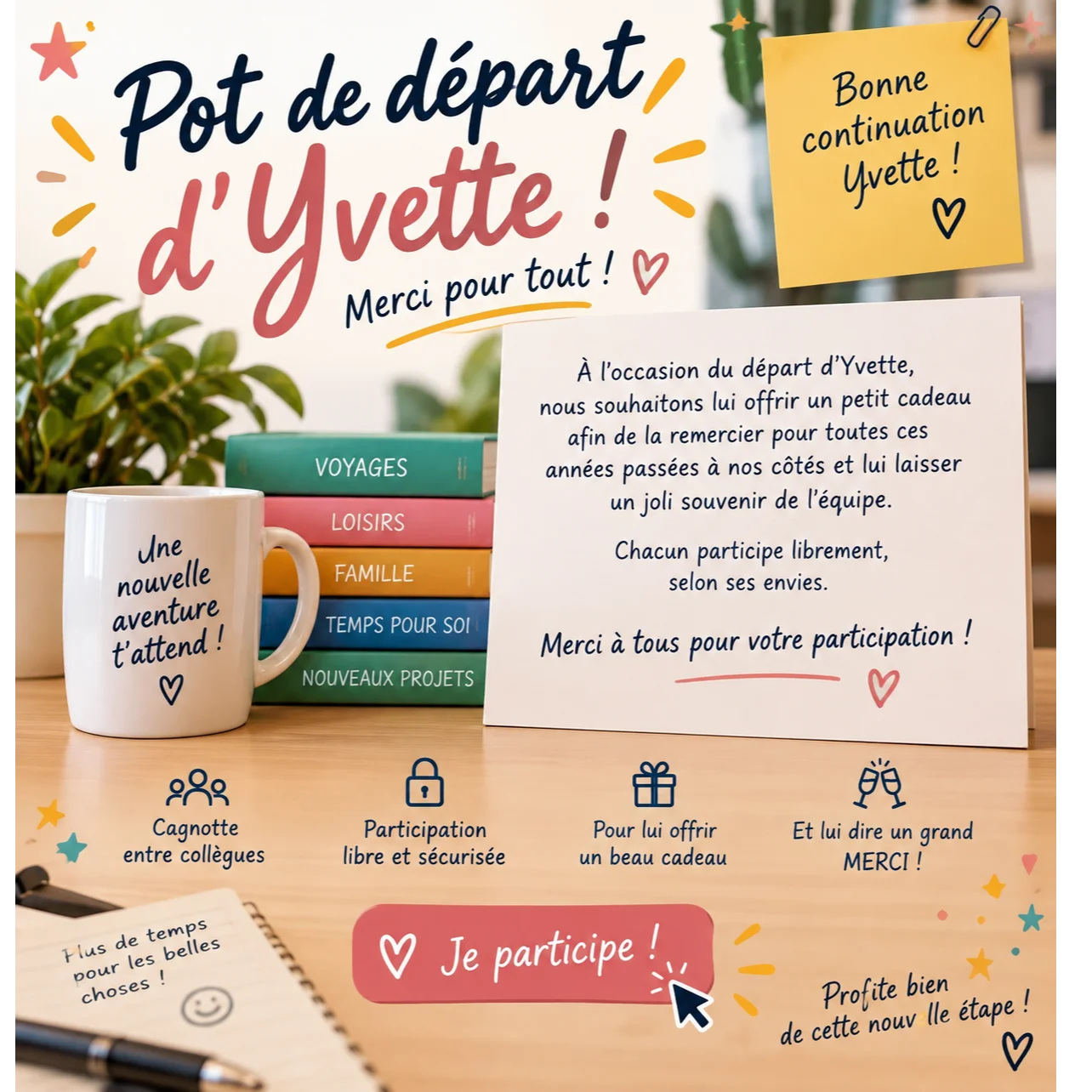 cagnotte pot de départ