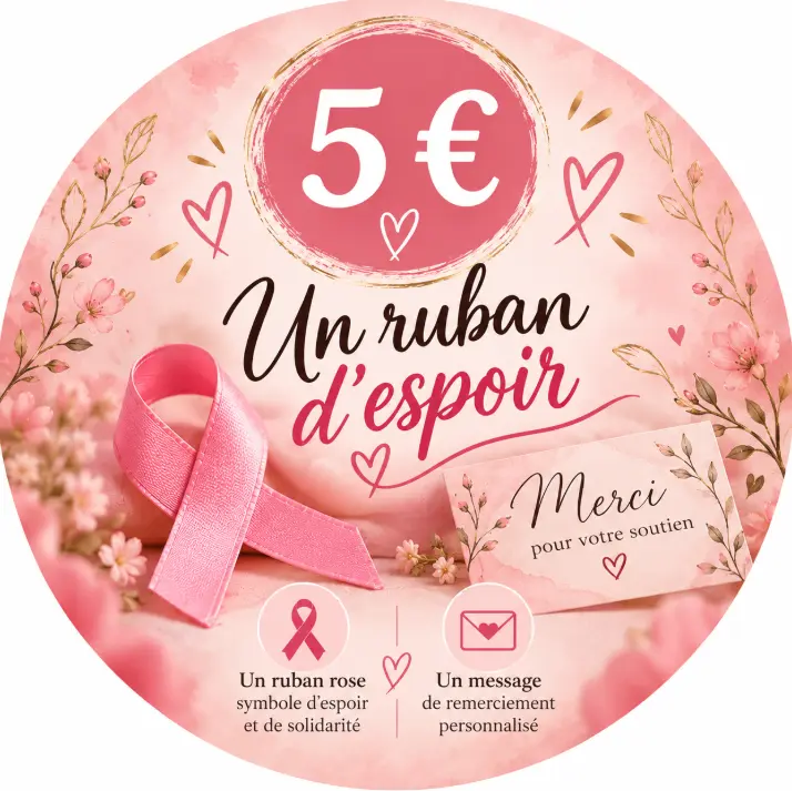 🎀 5 € — Un ruban d'espoir