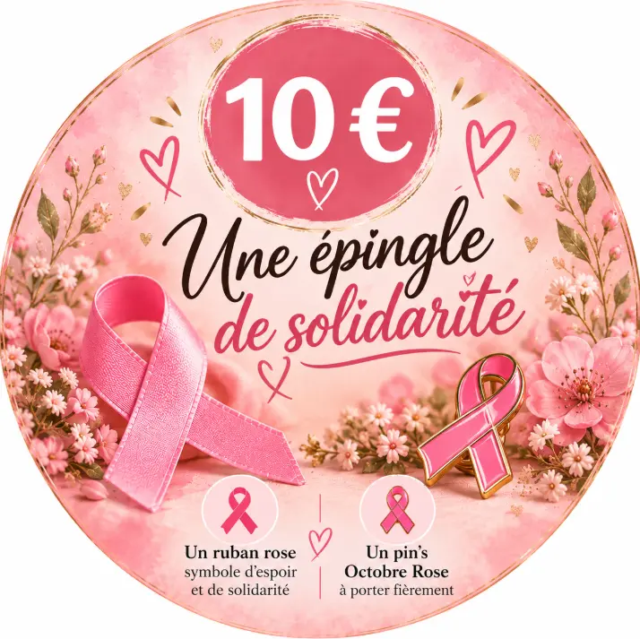 💗 10 € — Une pin's de solidarité
