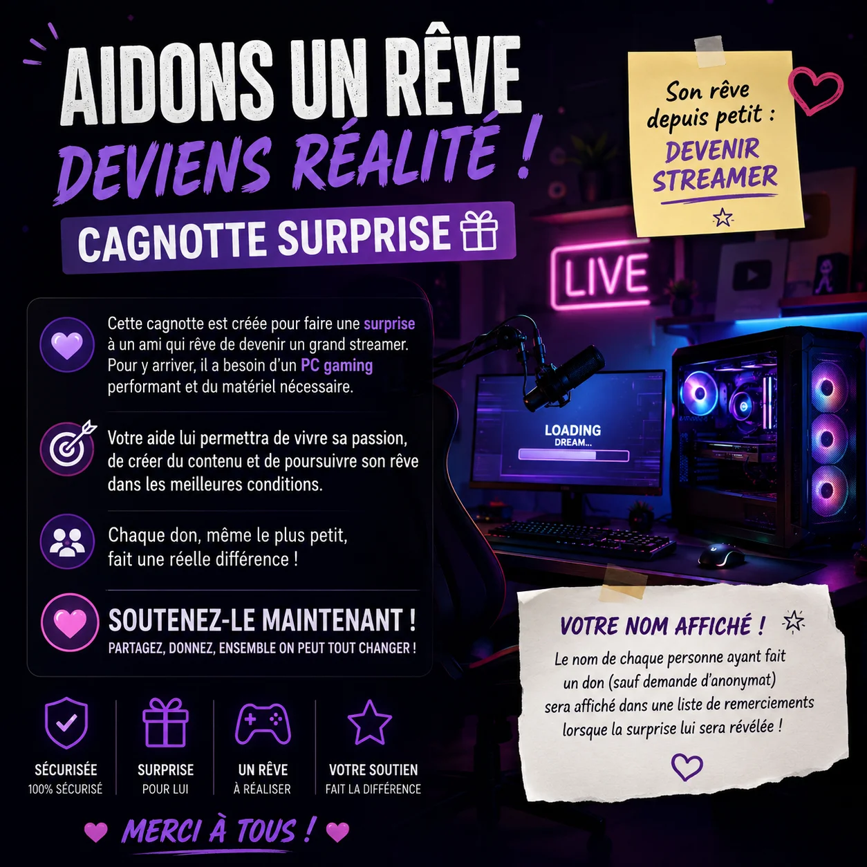 cagnotte gaming
