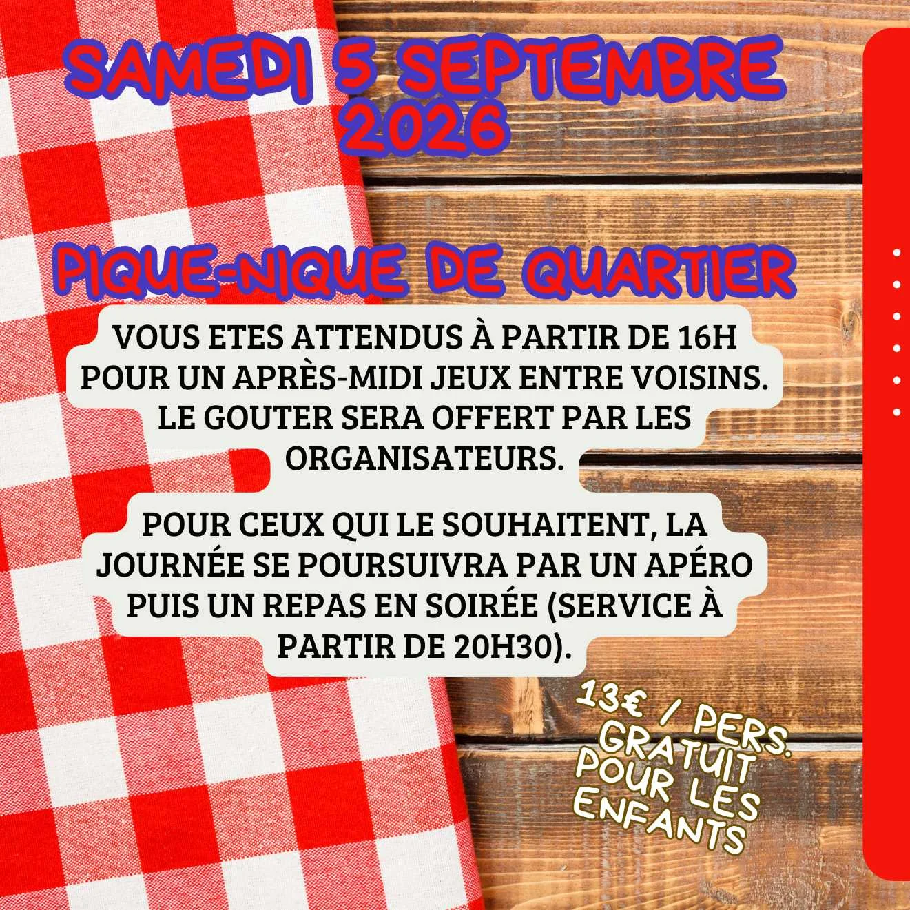 cagnotte soirée