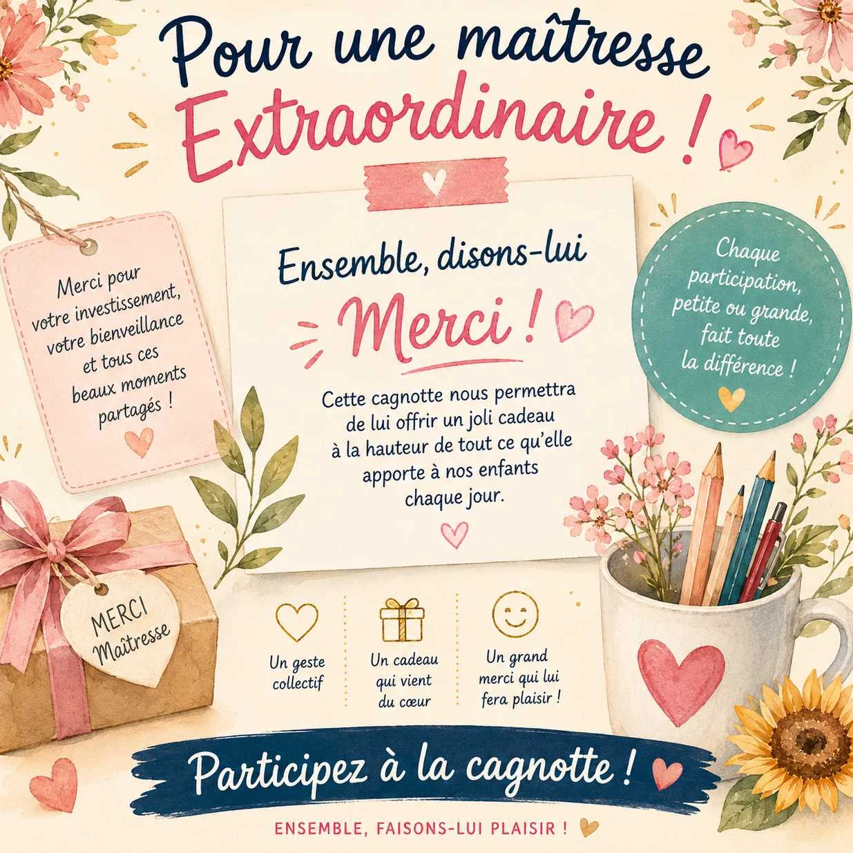 cagnotte pot de départ