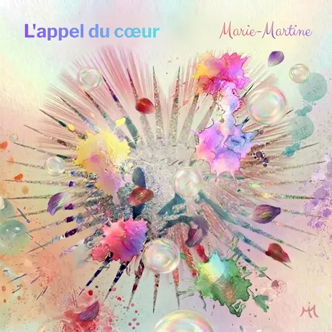 Remerciement personnalisé +  une carte postale d'une Toile surprise à votre adresse + photo souvenir de mon stand et de ma Toile : "De mon coeur" réalisée pour l'occasion de ce salon