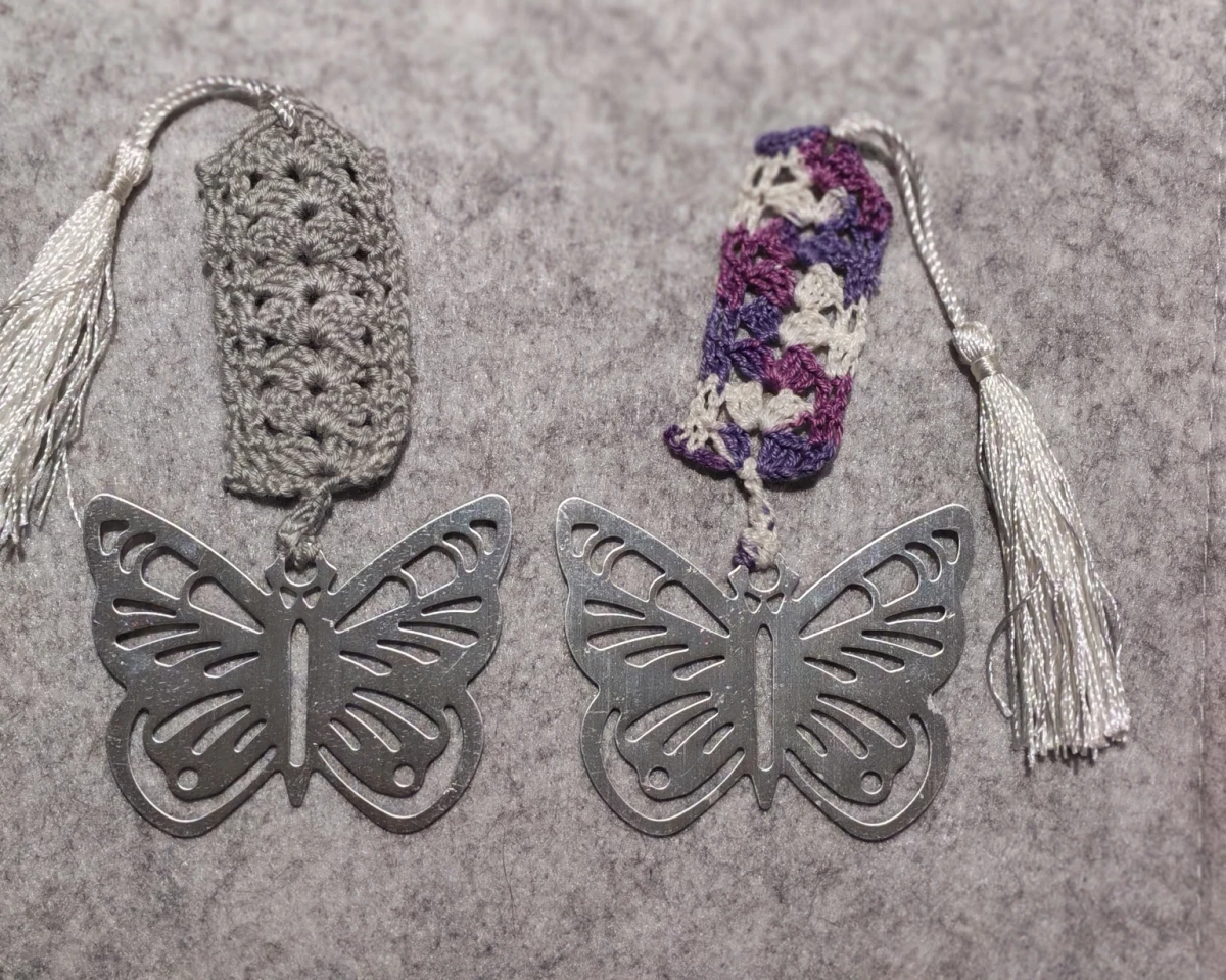 Marque-Page Papillon métal-crochet