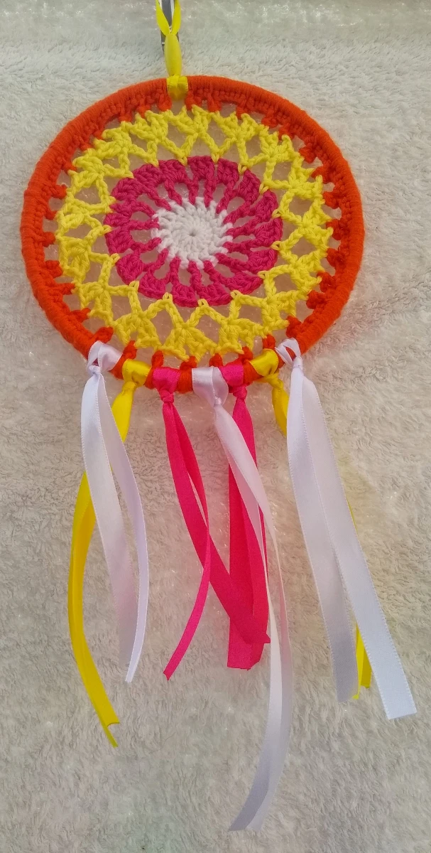attrappe rêve (15cm) jaune orange 