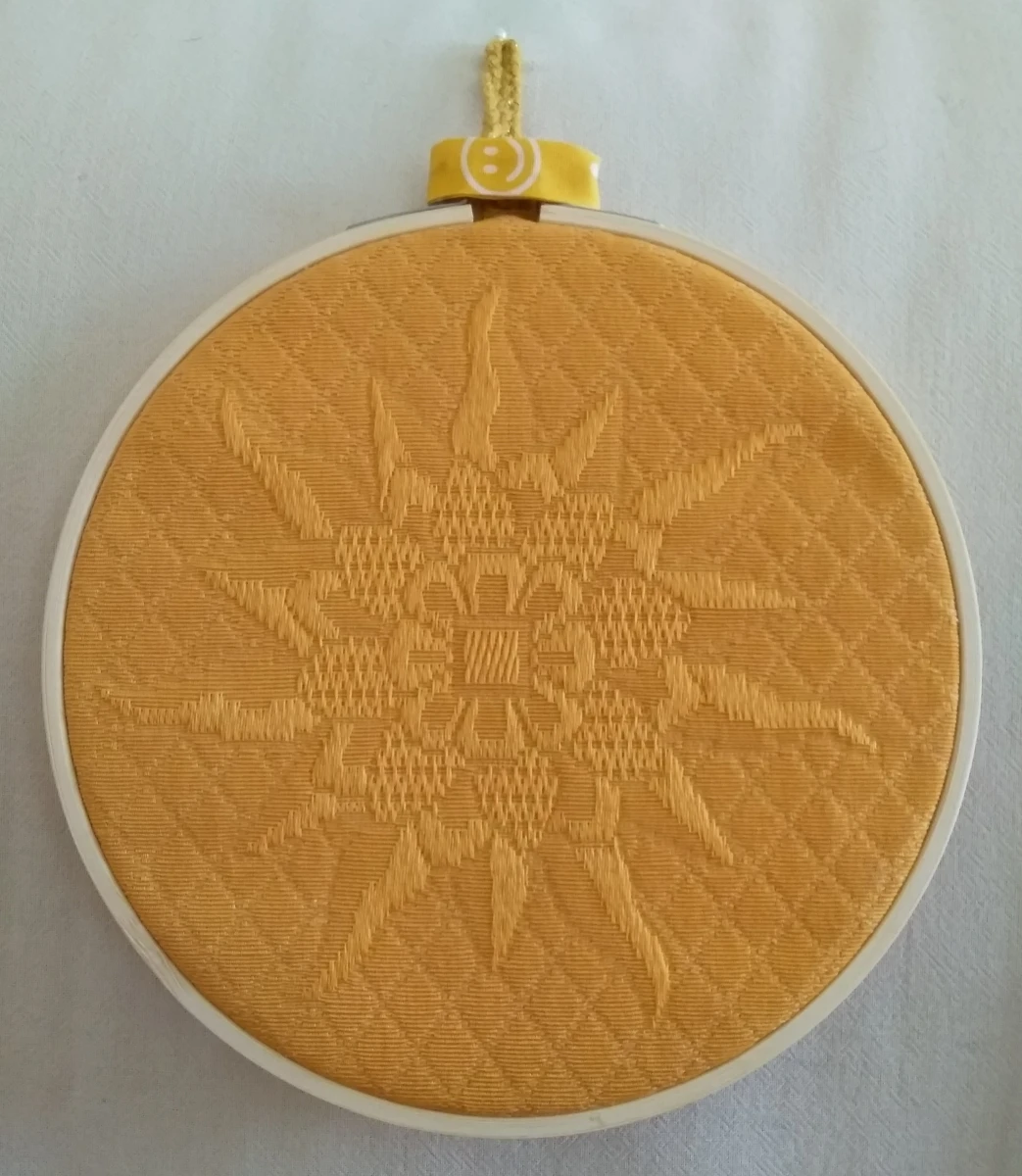 tableau tissu Soleil - (18cm)