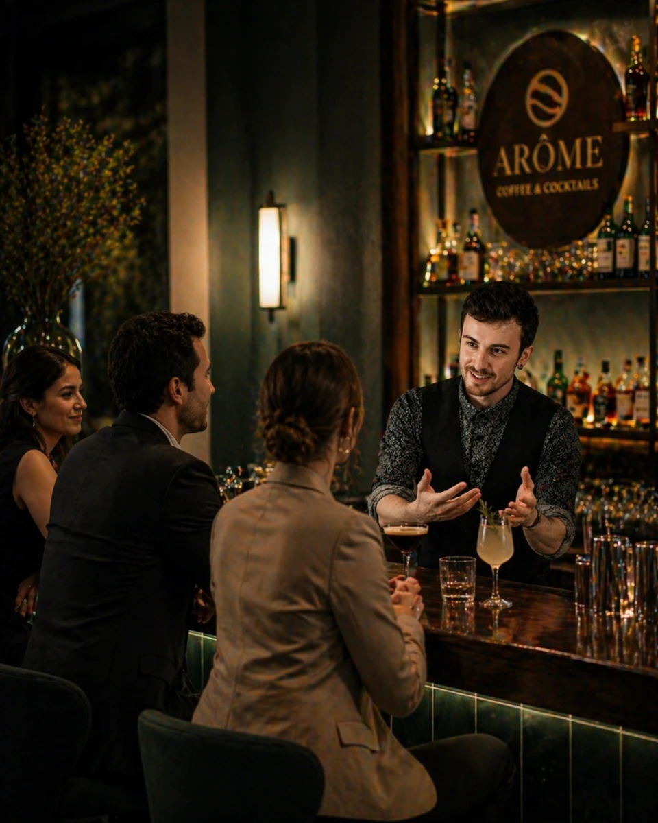 Atelier de dégustation test de café ou de cocktail