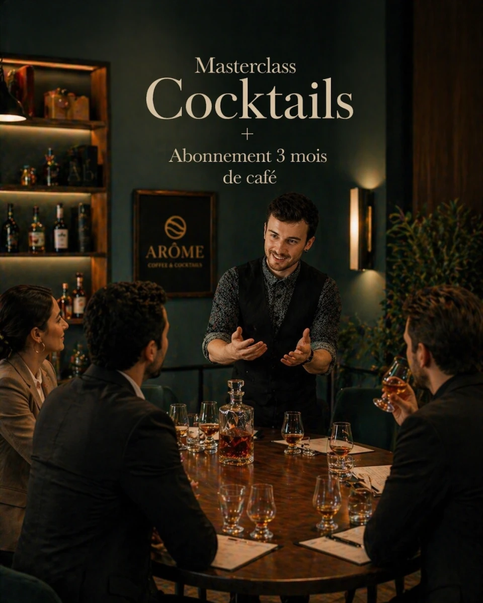 Masterclass Cocktails & 3 mois d'abonnement café 