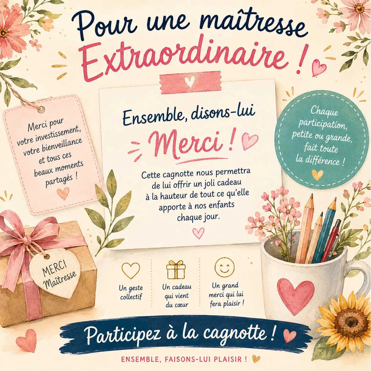 cagnotte pot de départ