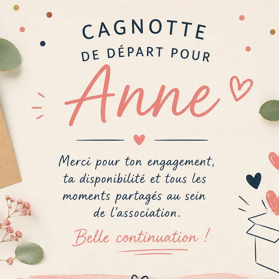 cagnotte pot de départ