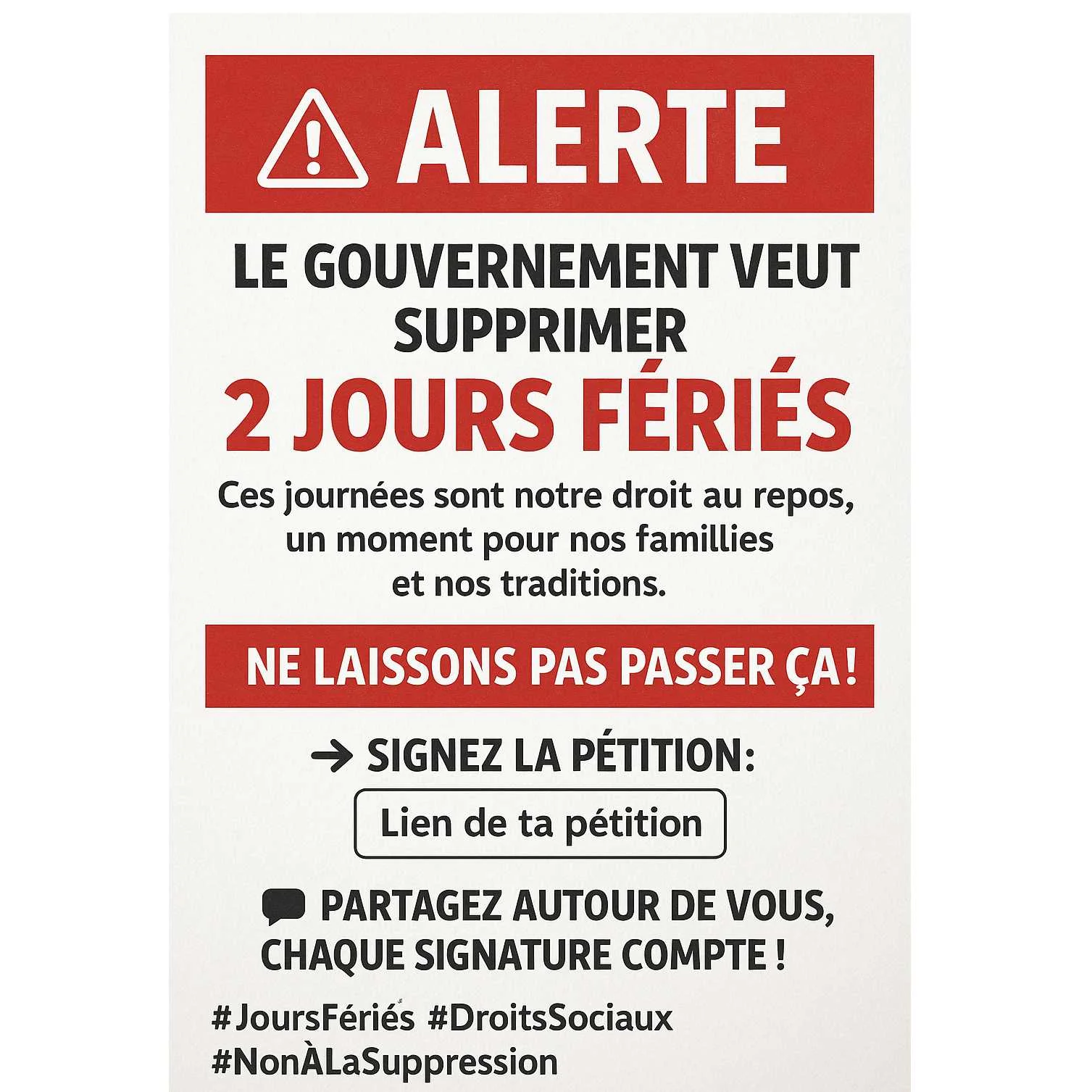 pétition politique & justice