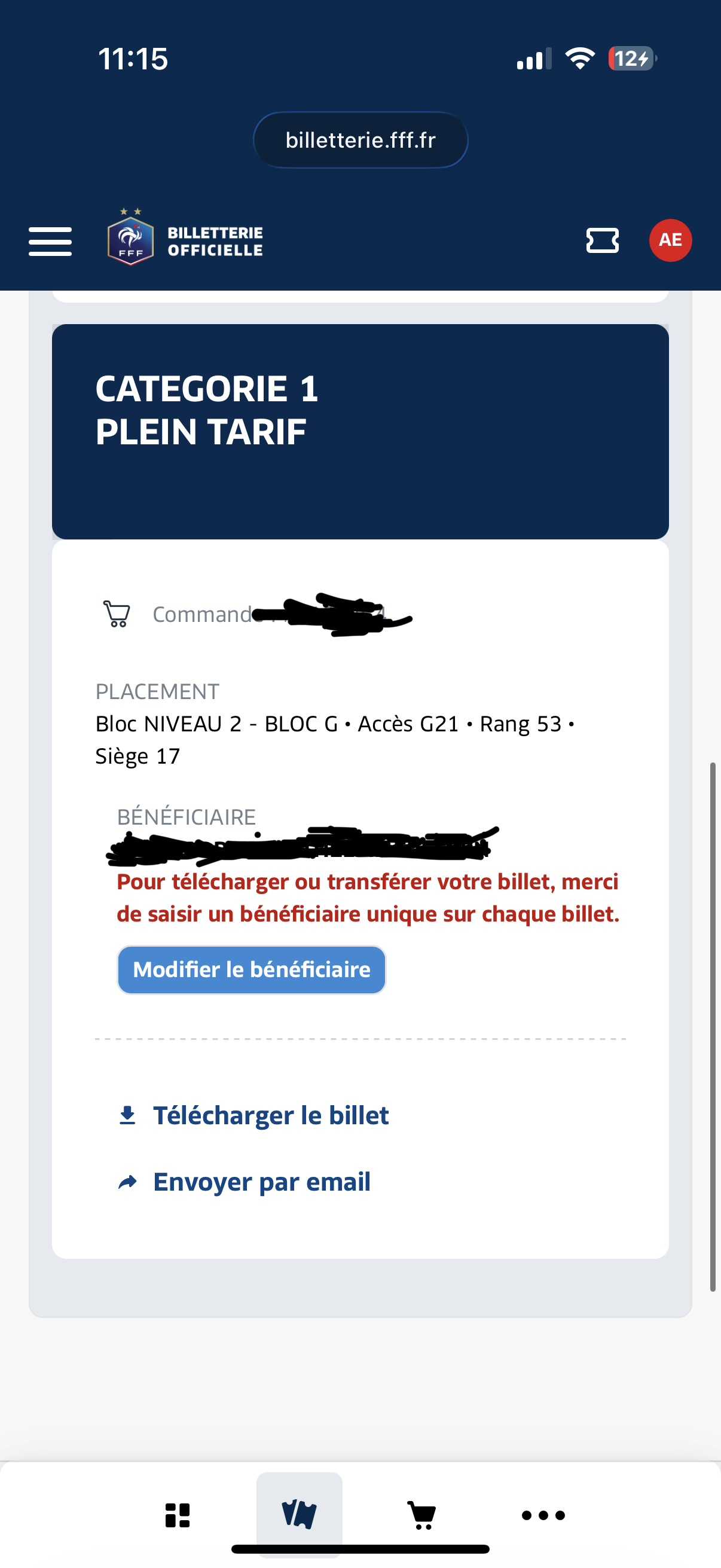 billetterie évènement sportif